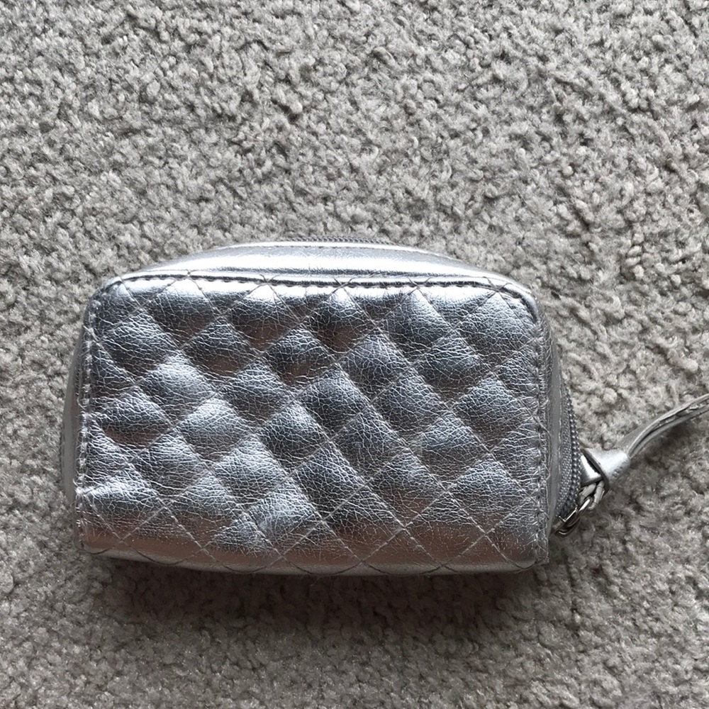 Trish McEvoy mini planner, holiday silver